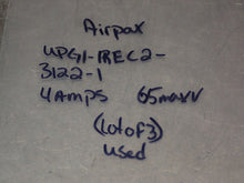 Load image into Gallery viewer, AIRPAX UPG1-1REC2-3122-1 Circuit Breakers 4A 65V 5A Trip Used (Lot of 3)

