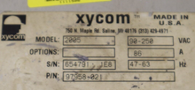 Load image into Gallery viewer, XYCOM 97958-021 2005 90-250VAC .86A 47-63Hz Operator Interface Terminal See Pics
