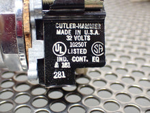 Load image into Gallery viewer, Cutler-Hammer 2-01A-051-010 Pilot Light With 10250T Contact Block New Old Stock
