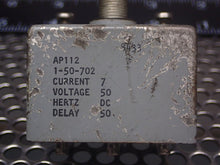 Load image into Gallery viewer, Airpax 8433 AP112 1-50-702 Toggle Circuit Breaker 7A 50V New Old Stock See Pics
