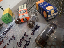 Load image into Gallery viewer, (3) General Electric 6AR8 (1) AMPEREX 6AR8 (1) RCA 6AR8 (1) Standard 6AR8 Tubes
