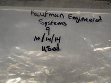 Load image into Gallery viewer, Kaufman Engineered Systems 9&quot; Wheel Used With Warranty See All Pictures
