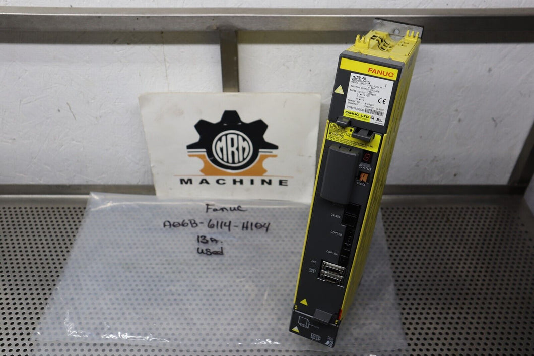 FANUC A06B-6114-H104 F Servo Amplifier Module Used With Warranty See All Pics