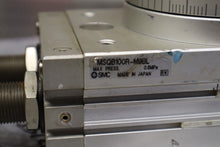 Load image into Gallery viewer, SMC MSQB100R-M9BL 0.6mPa Rotary Table Cylinder Used With Warranty See All Pics
