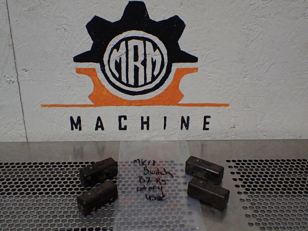 Micro Switch BZ-R5 Limit Switches Used With Warranty (Lot of 4) See All Pictures