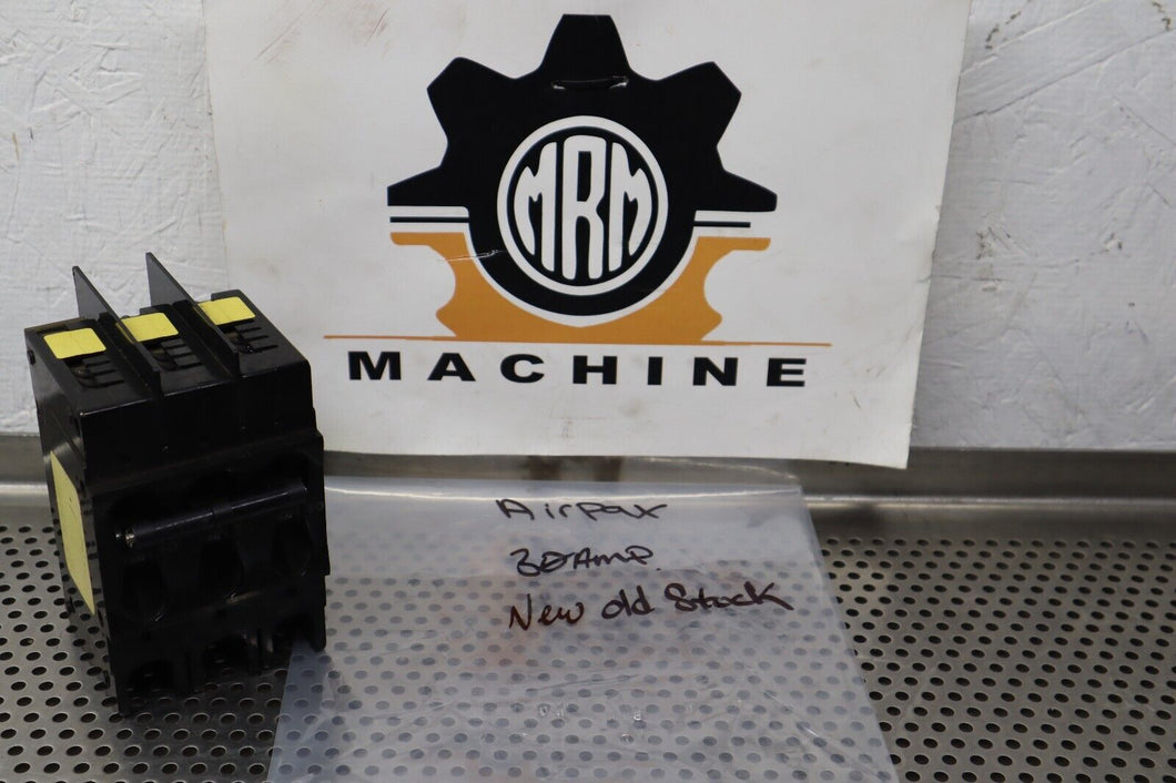 Airpax 30A 3-Pole Circuit Breaker New Old Stock See All Pictures