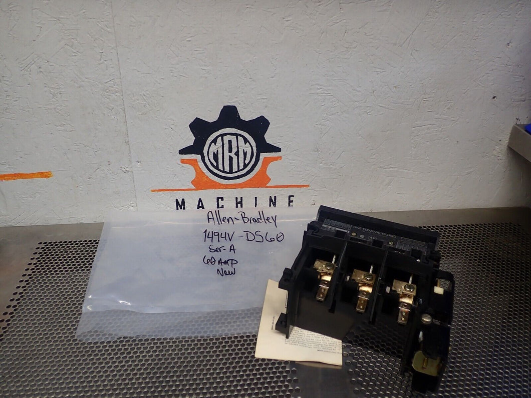 Allen Bradley 1494V-DS60 Ser A Disconnect Switch 60A 600VAC-250VDC See All Pics