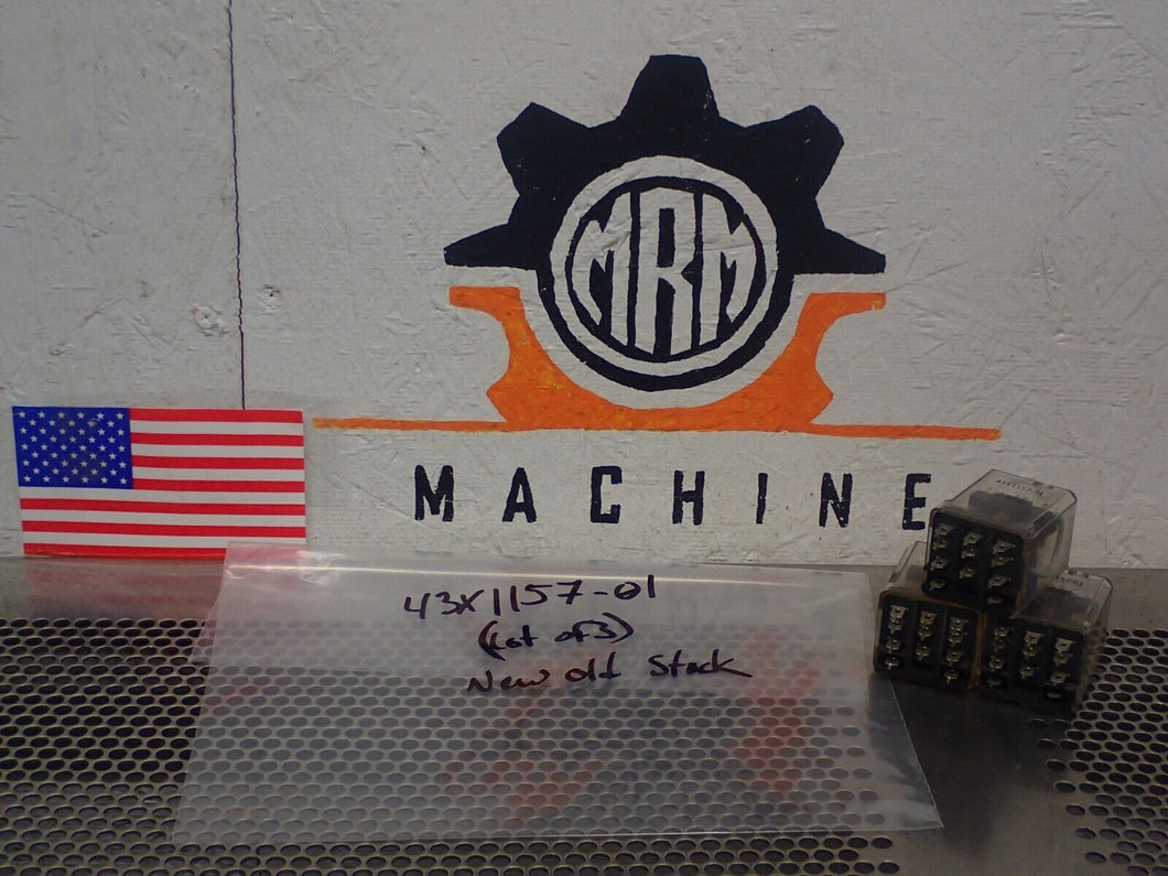 43X1157-01 Relays New Old Stock (Lot of 3) See All Pictures