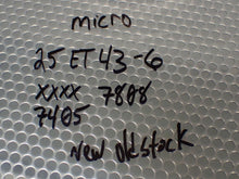 Load image into Gallery viewer, Micro Switch 25ET43-6 XXXX 7808 7405 Switch 28VDC Coil New No Box See All Pics
