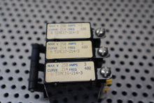 Load image into Gallery viewer, Klixon 53MC16-214-3 Circuit Breakers 3A 250V 3-Pole New Old Stock (Lot of 2)
