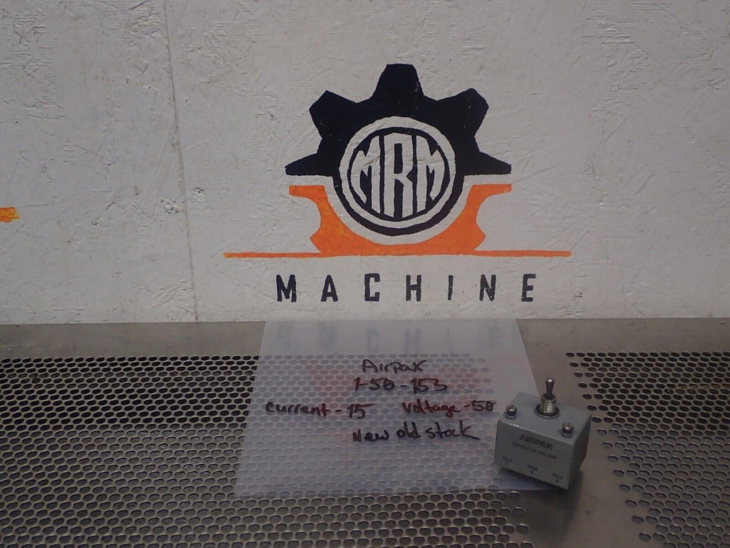 Airpax AP112 1-50-153 Toggle Circuit Breaker 15A 50V New Old Stock