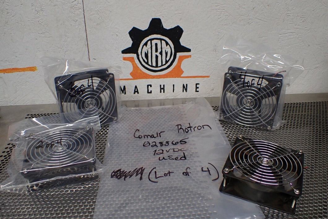Comair Rotron 028865 Muffin XL DC Model MD1281 12VDC Used W/ Warranty (Lot of 4)