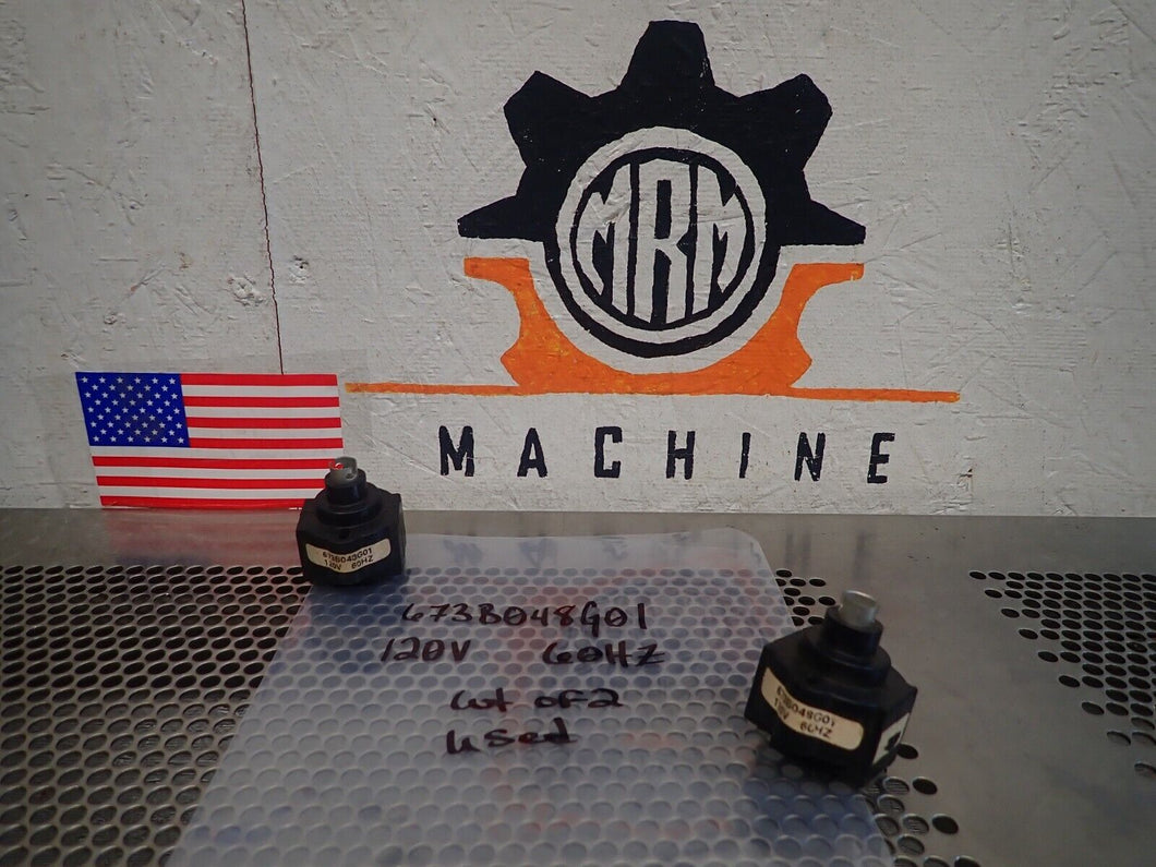 673B048G01 120V 60Hz Pilot Lights Used Warranty (Lot of 2) No Bulbs or Lenses