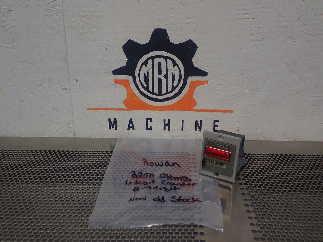 Rowan 6-Digit Counter 0-9# 3250 Ohms New Old Stock See All Pictures