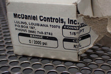 Load image into Gallery viewer, McDaniel Controls 0-2000 PSI, R7ML 1/8&quot; Gauge NEW Bronze Tube Brass Socket
