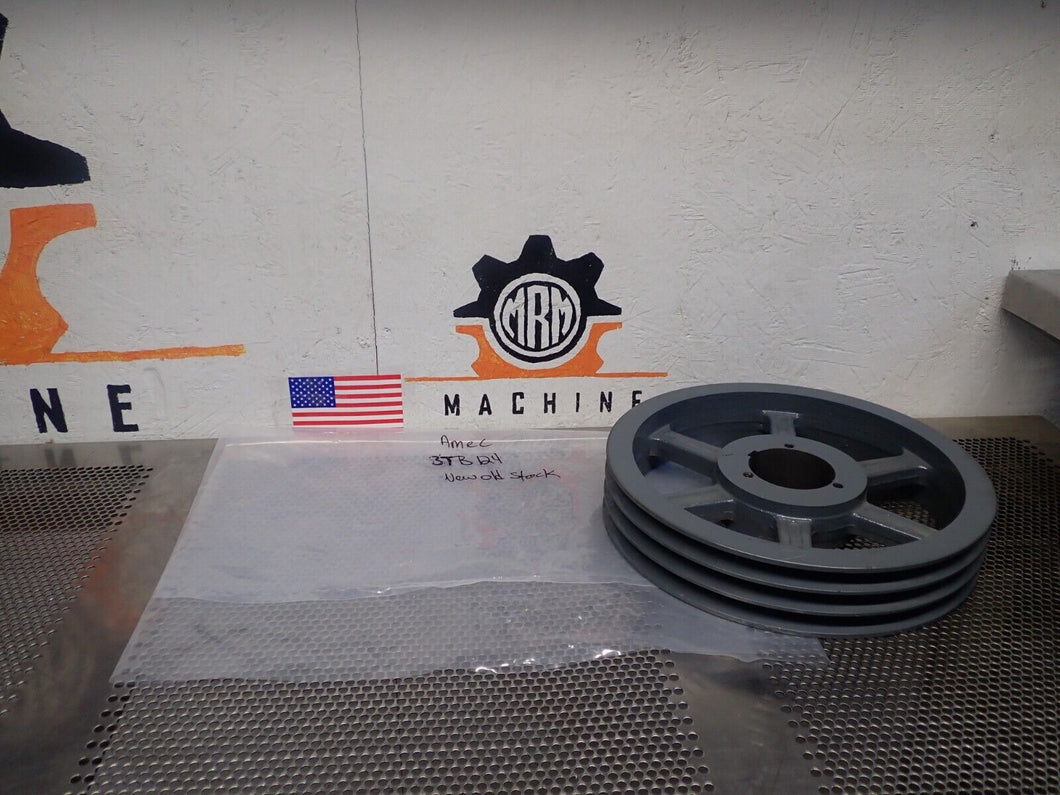 AMEC 3TB124 3 Groove Belt Pulley New Old Stock See All Pictures