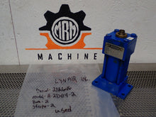 Load image into Gallery viewer, LYNAIR A-2D04-2 Cylinder 2&quot; Bore 2&quot; Stroke Used With Warranty See All Pictures
