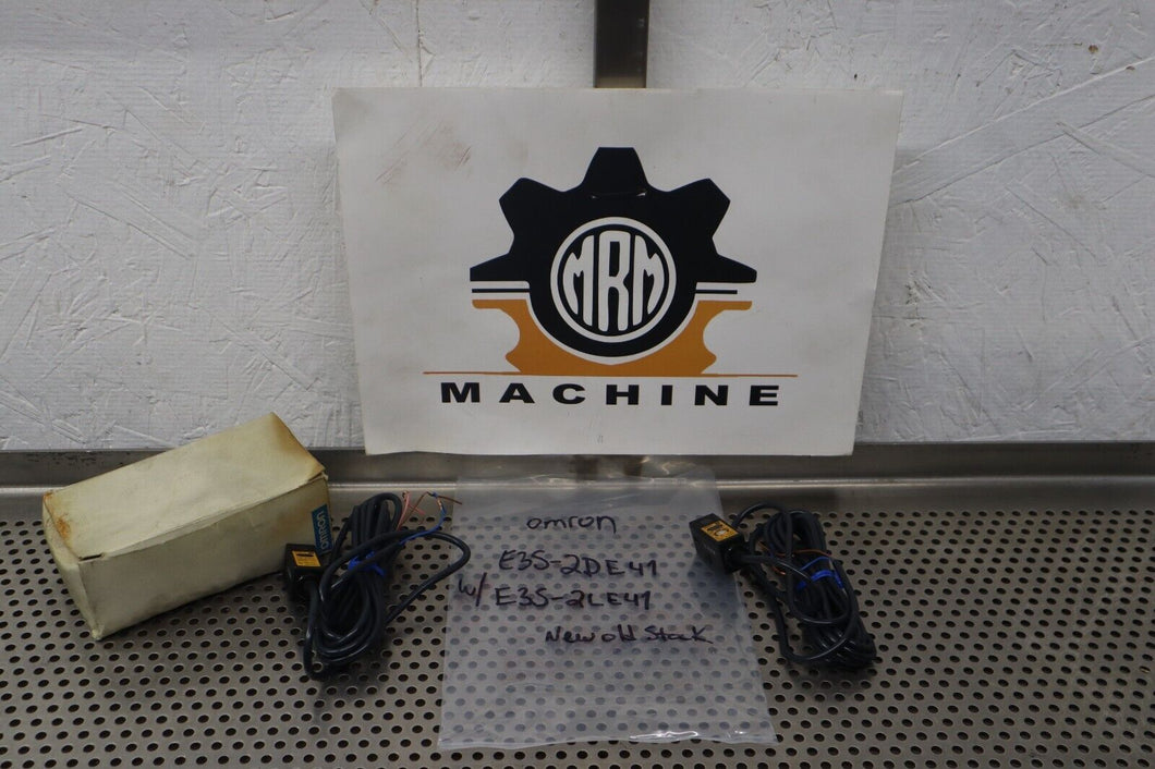Omron E3S-2DE41 & E3S-2LE41 Photoelectric Sensors New Old Stock See All Pictures