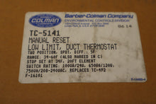 Load image into Gallery viewer, Barber Colman TC-5141 Low Temperature Duct Thermostat 34-60F New See All Pics
