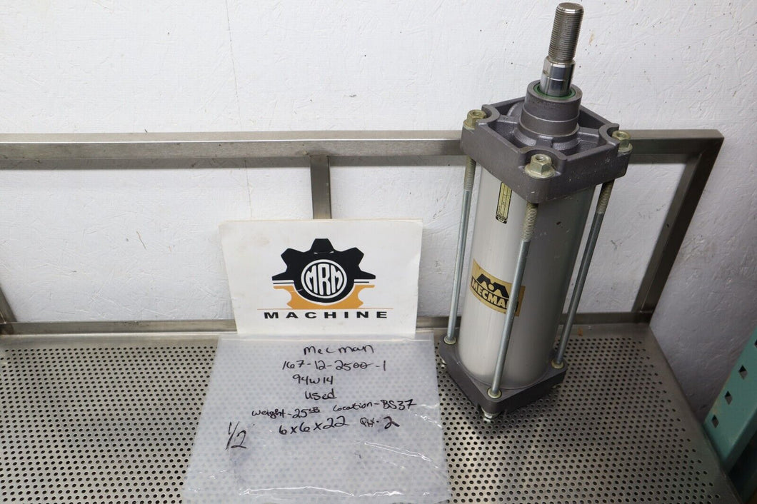 MECMAN 167-12-2500-1 94W14 Cylinder 125 Bore 250 10Bar Used See All Pictures