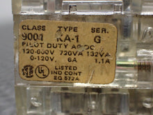 Load image into Gallery viewer, Square D Key Switch With (2) 9001-KA-1 Ser G Contact Blocks Used (No Key)
