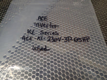 Load image into Gallery viewer, ACE INVERTER ACE-KL-230V-3P-05HP KL Series Used With Warranty See All Pictures
