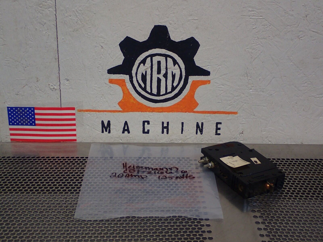 Heinemann CD1-Z166-6 20A Circuit Breaker 125V New Old Stock