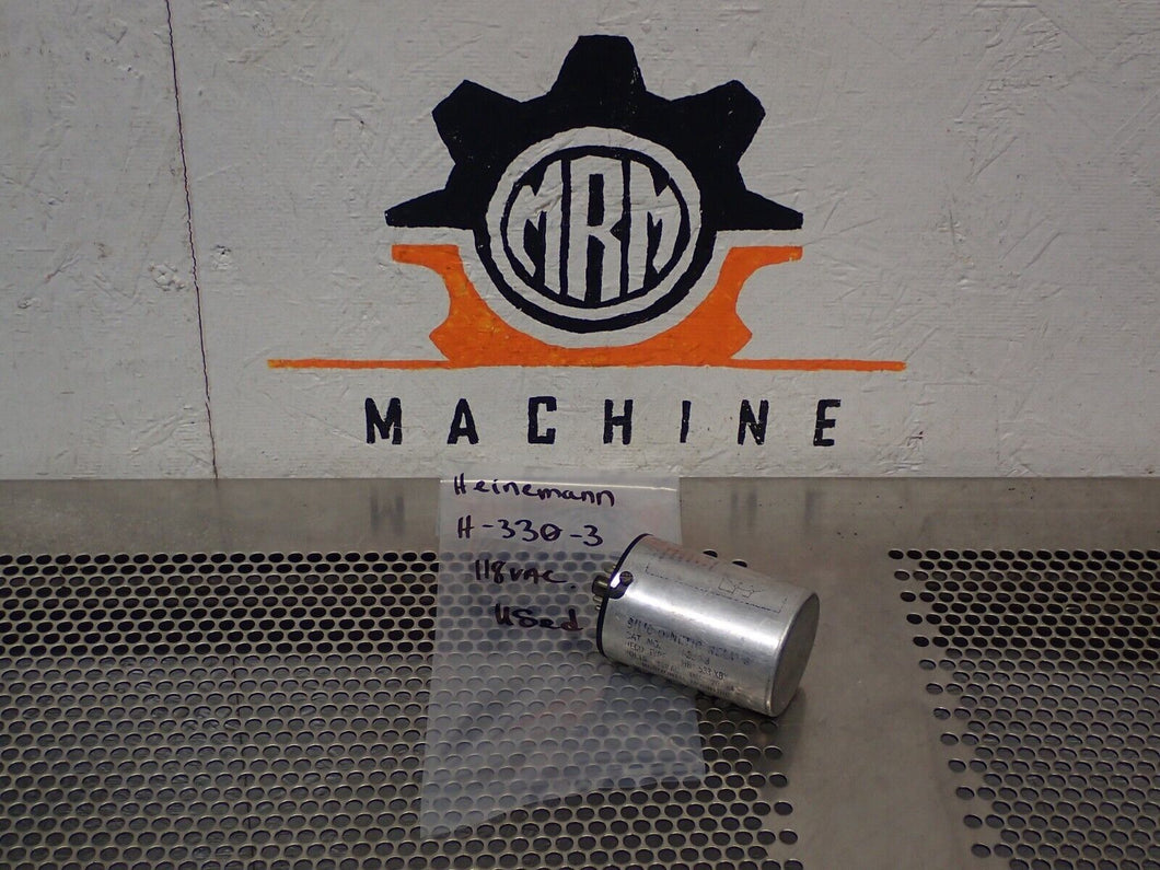 Heinemann H-330-3 118VAC HECO Type HB1-533-XBX Time 20Sec Relay Used W/ Warranty