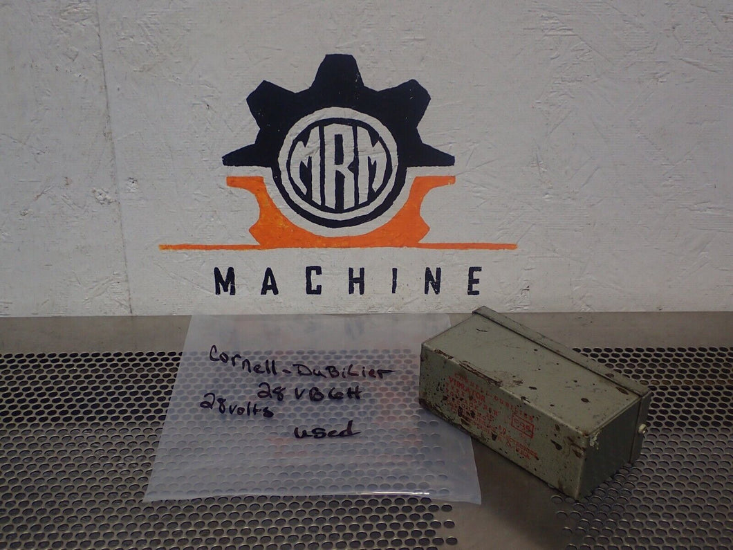 Cornell-Dubilier 28VB6H 28V Vibrator Used With Warranty See All Pictures
