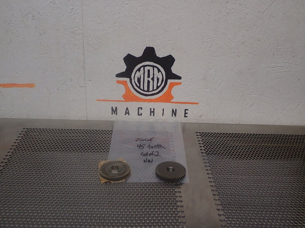 7668 45 Teeth Gears New Old Stock (Lot of 2) See All Pictures