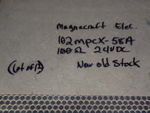 Load image into Gallery viewer, Magnecraft 102MPCX-58A 100Ohms 24VDC Relays New Old Stock (Lot of 13)
