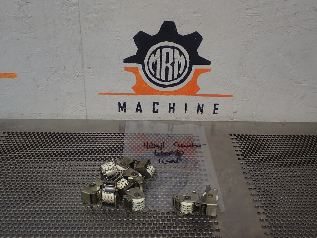 4-Digit Counter Units Used With Warranty (Lot of 10) See All Pictures