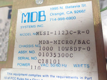 Load image into Gallery viewer, MDB Systems Model MLSI-1123C-R-0 MDB-MICRO/BAC Assy 01035300C 110VAC Used
