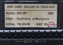 Load image into Gallery viewer, AMX Corp. Model AXF-BP 1093 Cardframe W/ Backplane Used With Warranty
