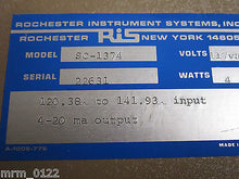 Load image into Gallery viewer, RIS SC-1374 Transmitter 117VAC 4 Watts 120.38-141.93 Input 4-20 ma Output
