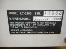 Load image into Gallery viewer, Keyence LC-2100 Laser Displacement Meter Key Included Used With Warranty
