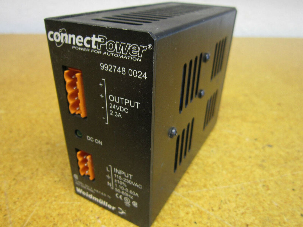 Weidmuller 992748 0024 Module Output 24VDC 2.3A Input 115-230VAC 50/60Hz