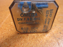 Load image into Gallery viewer, Omega 502 1CY 12VDC Relay  5 Blade 10A 120VAC 6A 240VAC Used (Lot of 2)
