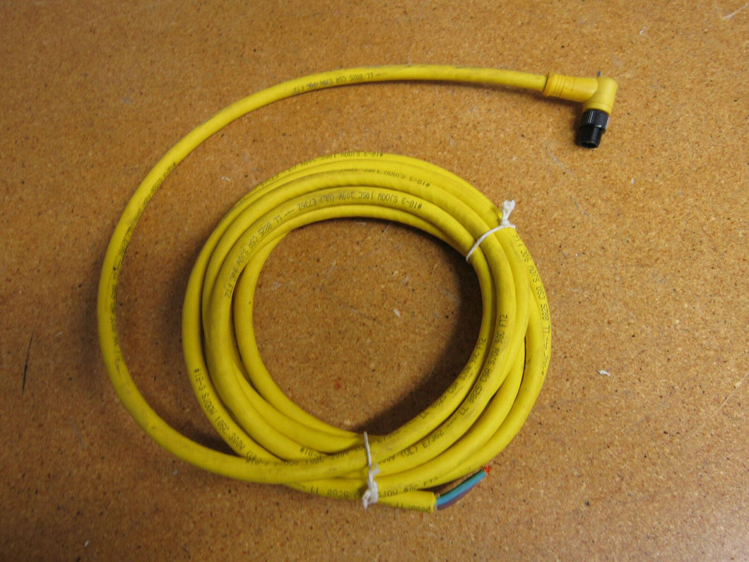 Brad Harrison 803007C02M040 Cord 90 Degree 3 Pin 4M Cable 250V 4Amp (Lot of 2)
