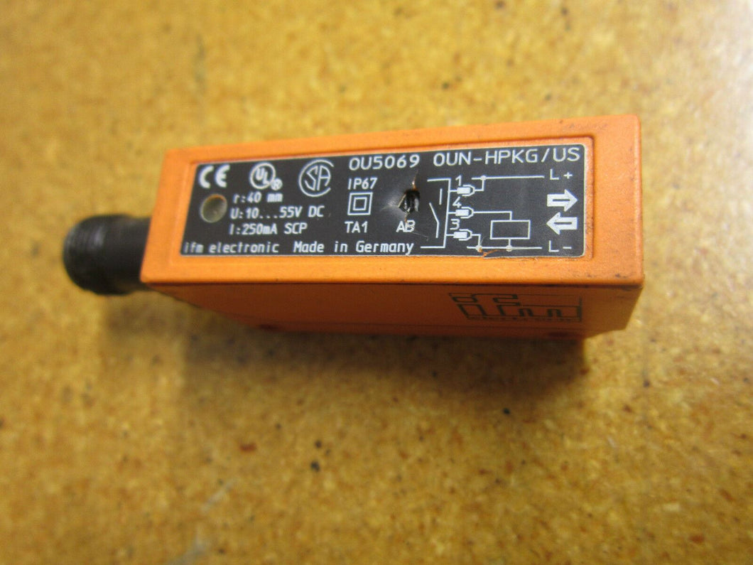 IFM Electronic OU5069 OUN-HPKG/US Photoelectric Sensor 10-55VDC 250mA