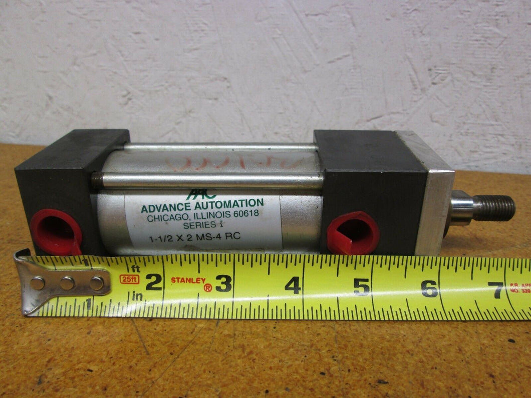 Advance Automation 1-1/2 X 2 MS-4 RC Pneumatic Cylinder Series 1 Used