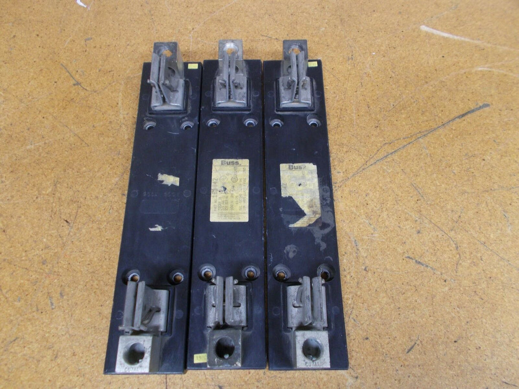 Buss 1B0042 600V 200A Fuse Holder Used (Lot of 3)