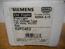 Load image into Gallery viewer, Siemens 52PC4E2 Oil Tight Pilot Light Red 120V AC/DC New
