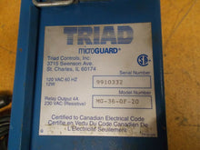Load image into Gallery viewer, TRIAD Microguard MG-36-0F-20 Emitter Receiver Control 120VAC 60HZ 12W Used
