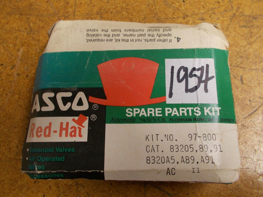 ASCO Red-Hat 97-800 Spare Parts Kit 8320 New