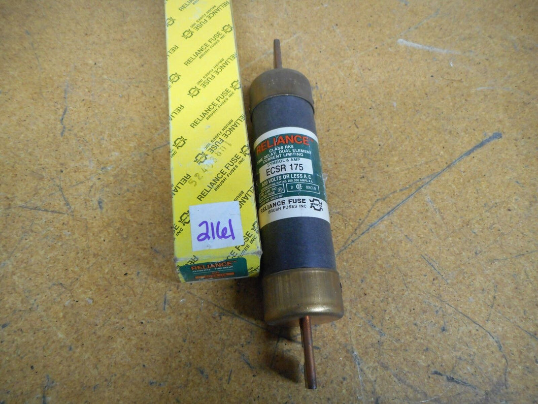 Reliance Electric ECSR-175 Time Delay Fuse Class RK5 175A 600V NEW