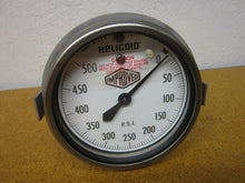 Load image into Gallery viewer, HELICOID E3P3G3A00021NAA Pressure Gauge 0-500PSI 1/4NPT Connection 3-1/2&quot; Face
