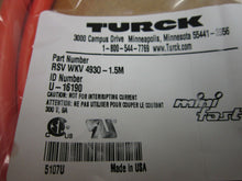 Load image into Gallery viewer, Turck RSV WKV 4930-1.5M U-16190 - NETWORK MINIFAST NETWORK CABLE NEW
