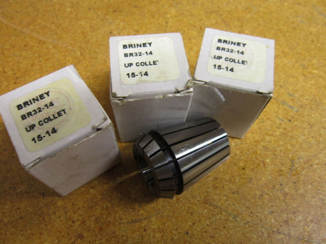 BRINEY BR32-14 UP COLLET 15-14 New (Lot of 3)
