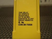 Load image into Gallery viewer, Potter &amp; Brumfield CDB-38-70006 Time Delay Relay 120VAC 0.3-30Sec Used Warranty
